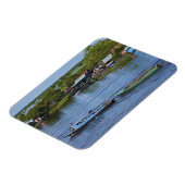 農村の風景、Tonle Sap Lake、Siem Reap、Angkor、 マグネット (左側)