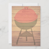 農村のBBQパーティー招待状 - ラスティックランタン・ブランド 招待状 (裏面)