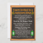 農村のBBQ招待状 - ラスティックランタン デザイン 招待状 (正面)