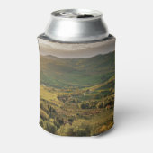 農村イタリアンの農地、トスカーナの夕日。 缶クーラー (缶裏面)