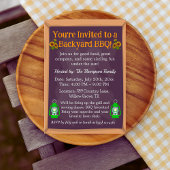 農村スタイルのBBQ招待状 - ラスティックランタン デザイン 招待状