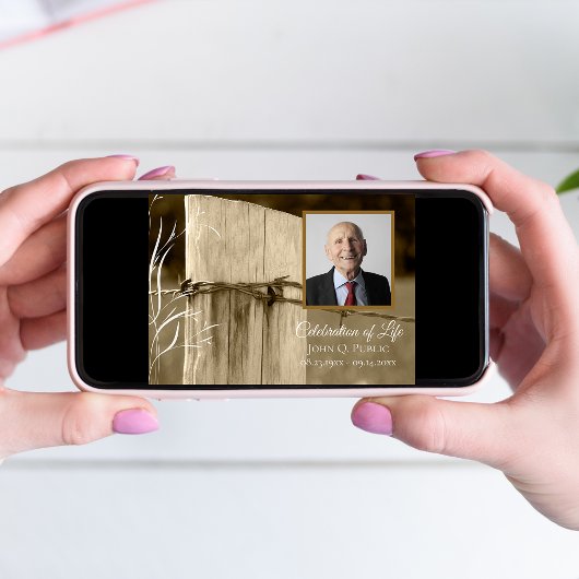 農村フェンスポストお祝いの記念碑 招待状