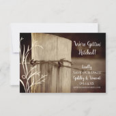 農村フェンスポストカントリーファーム結婚ズ セーブザデート (正面)