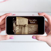 農村フェンスポストカントリーファーム結婚ズ セーブザデート