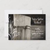 農村フェンスポストカントリーファーム結婚ズ セーブザデート (正面)