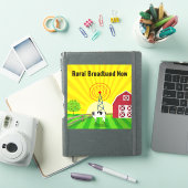 農村ブロードバンド今 シール (iPadカバー)