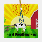 農村ブロードバンド今 セラミックオーナメント (正面)