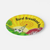 農村ブロードバンド今 ペーパープレート (アングル)