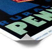 農村ペンシルバニアヴィンテージ広告観光のWPA ポスター (角)