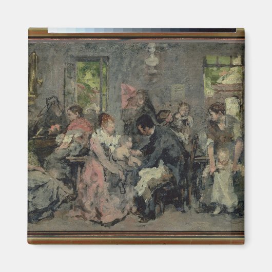 農村予防接種 マグネット (正面)