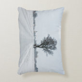 農村冬の道路 アクセントクッション (正面(垂直))