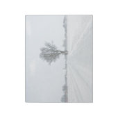 農村冬の道路 ノートパッド (回転)