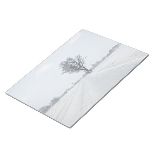 農村冬の道路 ノートパッド (アングル)