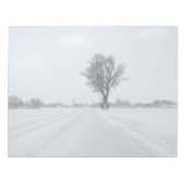 農村冬の道路 ノートパッド (正面)