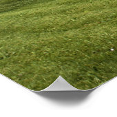 農村地帯の赤い納屋 ポスター (角)