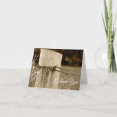 農村塀ポスト葬儀記念悔やみや弔慰感謝してい サンキューカード (正面)