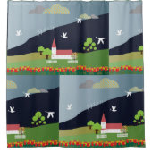 農村教会 シャワーカーテン (正面)