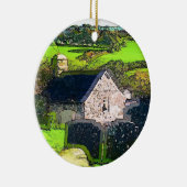 農村教会 セラミックオーナメント (右)