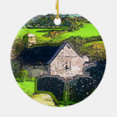 農村教会 セラミックオーナメント (裏面)