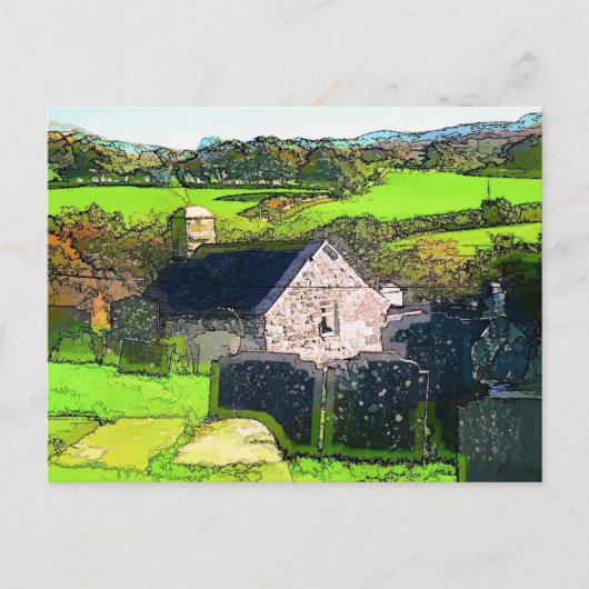 農村教会 ポストカード (正面)