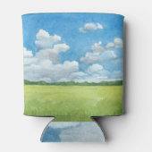 農村景観水の色イラストレーション 缶クーラー (裏面)