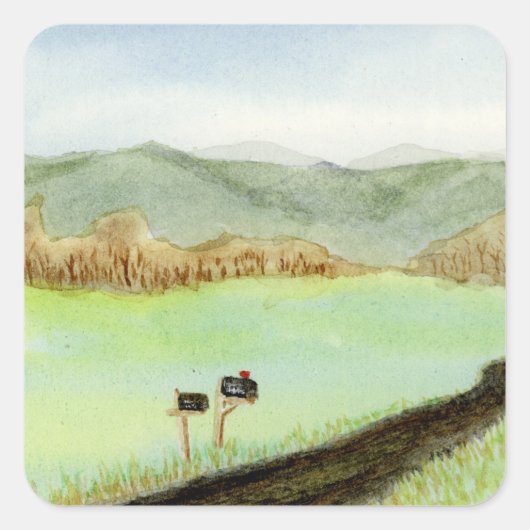 農村無料配達 スクエアシール (正面)