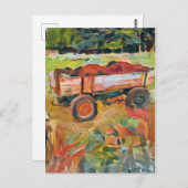 農村生活肥料カート， A.I.エンハンスフォトポステ ポストカード (正面/裏面)