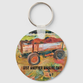 農村生活肥料カート， A.I.拡張写真 キーホルダー