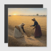 農村生活：種を播種する農民の女性 (正面/裏面)