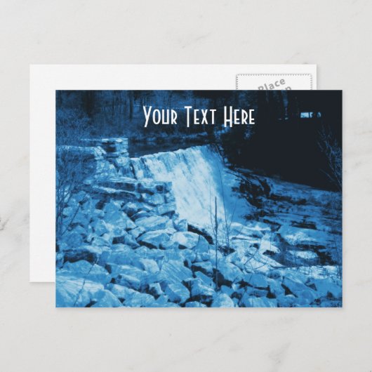 農村用水ダム自然カスタマイズ可能はがき ポストカード (正面/裏面)