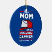 農村輸送業者ママ郵便の郵便労働者母 セラミックオーナメント (右)