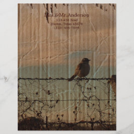 農村農場フェンス西結婚納屋 レターヘッド