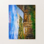 農村部の田舎ユタ州。クリスマスの挨拶 ジグソーパズル (縦)