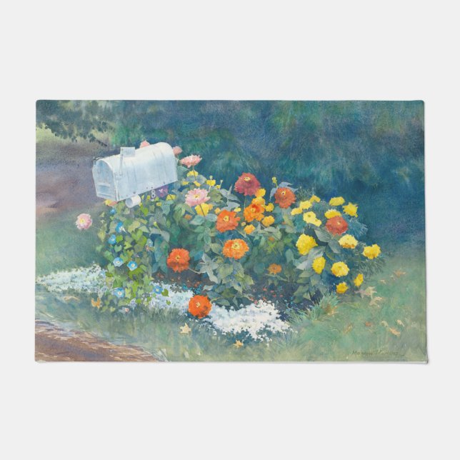 農村部の配達の歓迎 ドアマット (正面)