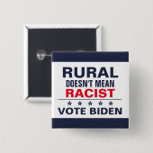 農村部アンチ人種主義プロハリス選ト投票ブルー2024 缶バッジ (正面&裏面)