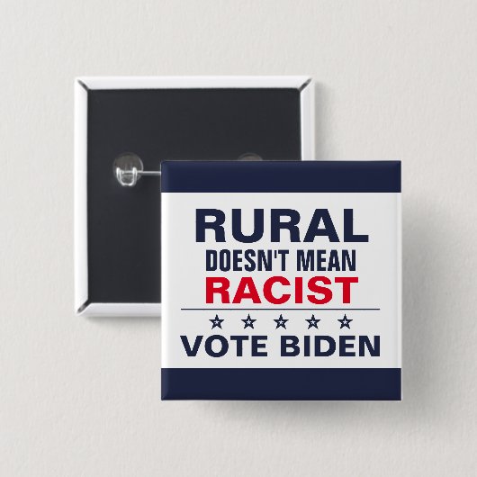 農村部アンチ人種主義プロハリス選ト投票ブルー2024 缶バッジ (正面&裏面)