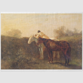 農村部ランデブー(ロマンチックなキスオン乗馬) 薄葉紙