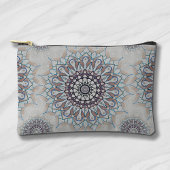 農村部落ちたの小さな白いフローラ アクセサリーポーチ