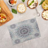 農村部落ちたの小さな白いフローラ キッチンタオル