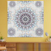 農村部落ちたの小さな白いフローラ キャンバスプリント (インサイチュ (リビング))