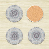 農村部落ちたの小さな白いフローラ コースター