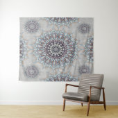 農村部落ちたの小さな白いフローラ タペストリー (インサイチュ(横))