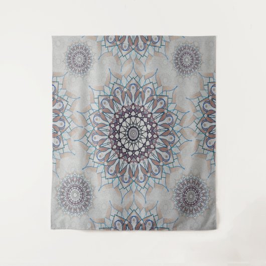 農村部落ちたの小さな白いフローラ タペストリー (正面)