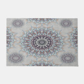 農村部落ちたの小さな白いフローラ ドアマット (正面)