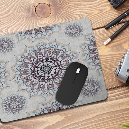 農村部落ちたの小さな白いフローラ マウスパッド