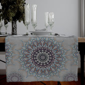 農村部落ちたの小さな白いフローラ ミディアムテーブルランナー