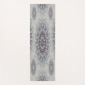 農村部落ちたの小さな白いフローラ ヨガマット (正面)