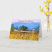 農村部 カード (黄色い花)