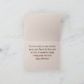 農村鉄道トラックズハッピーバースデー カード (内部)