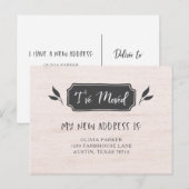 農村風の住所変更ハガキ 案内ポストカード (正面/裏面)